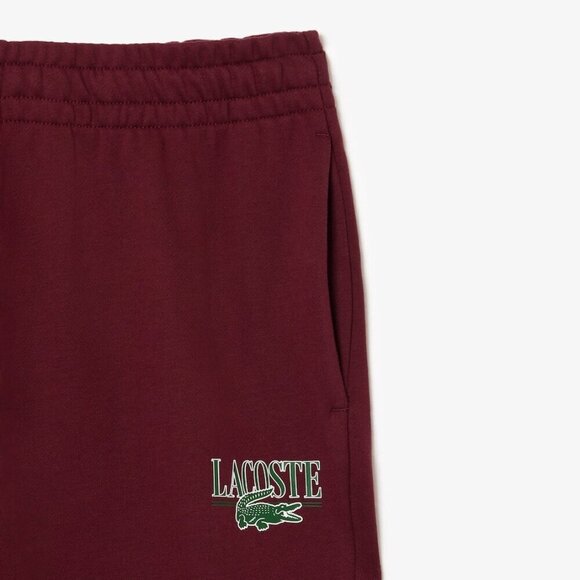 NEW LACOSTE Women's Size 2 Logo Printed Sweatpants Red - Picture 6 of 11